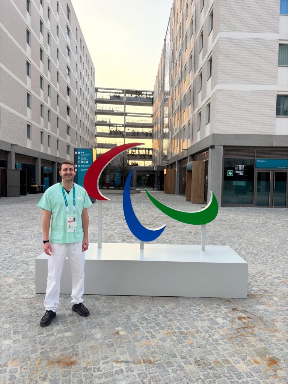 Luca Cantoni: il fisioterapista del Villaggio olimpico