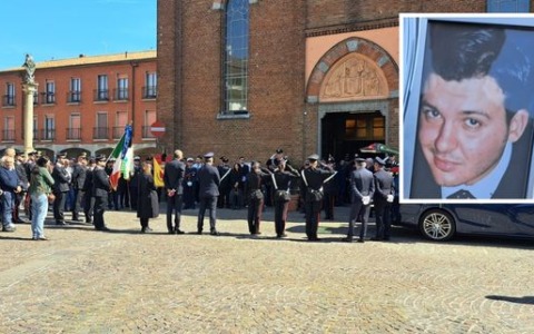 Funerali del vicebrigadiere Maurizio Di Fonzo a Melzo