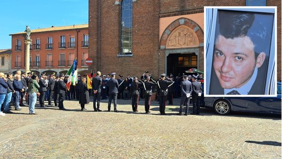 Funerali del vicebrigadiere Maurizio Di Fonzo a Melzo