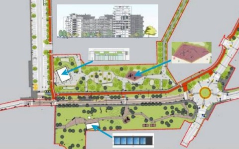Interventi nella fase 2 della Torriani: parco, aula studio e rotonda