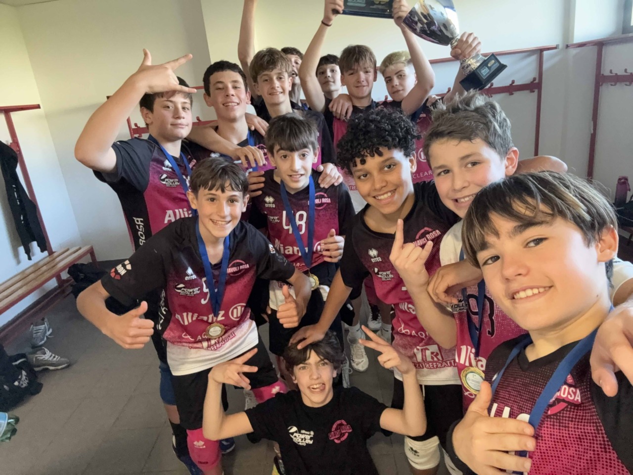 Allianz Diavoli Rosa conquista il titolo lombardo Under 13 e vola alle finali nazionali