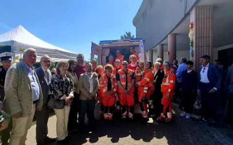 Inaugurate due ambulanze per la Croce Verde di Pioltello
