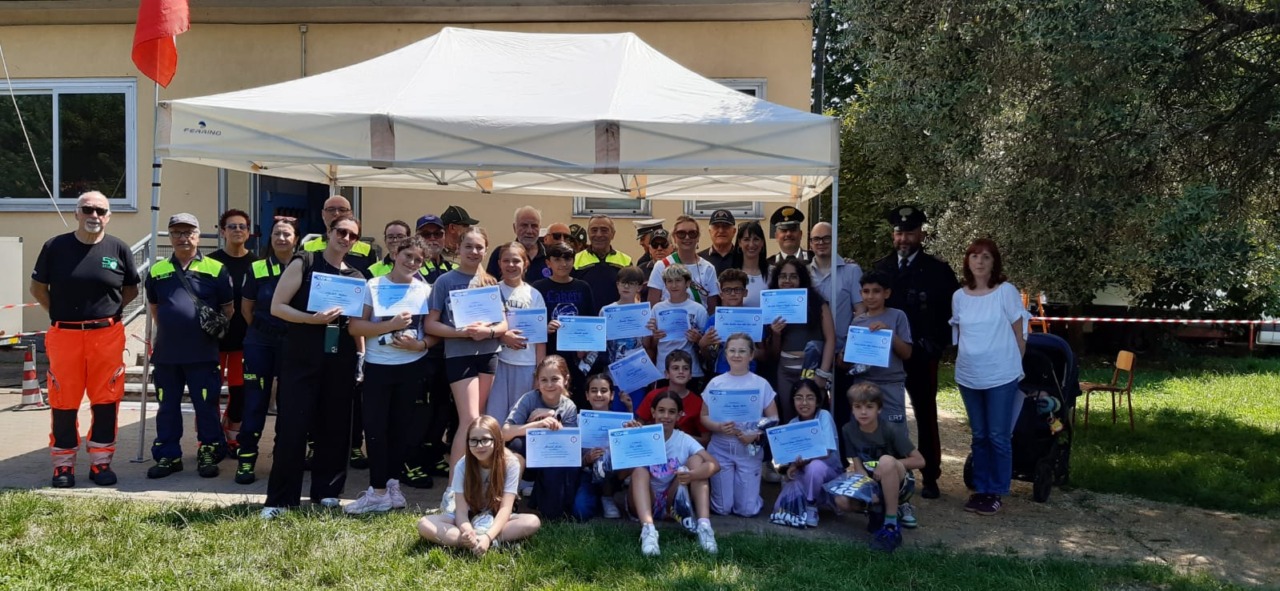 Le classi quinte della primaria partecipano al Campo scuola della Protezione civile