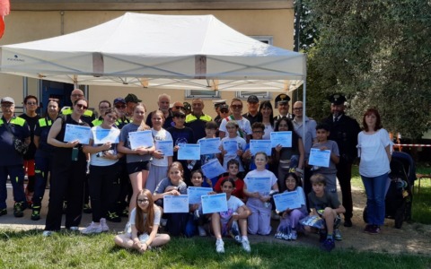 Le classi quinte della primaria partecipano al Campo scuola della Protezione civile