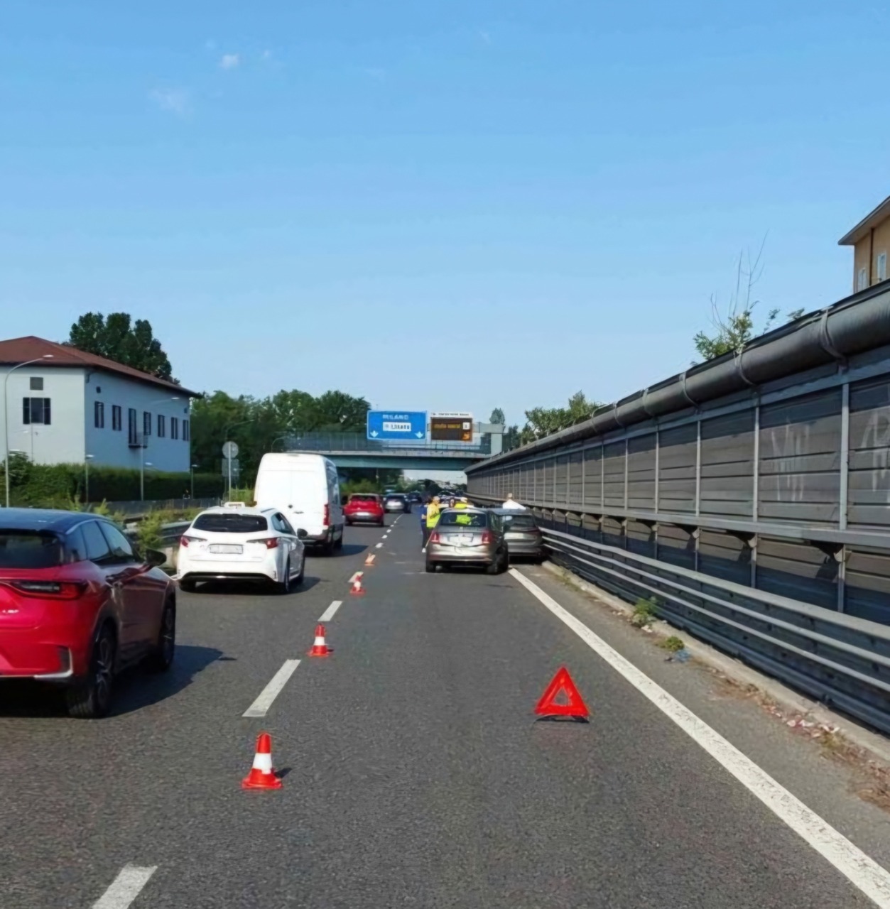 Tamponamento a catena sulla Rivoltana: disagi al traffico senza feriti