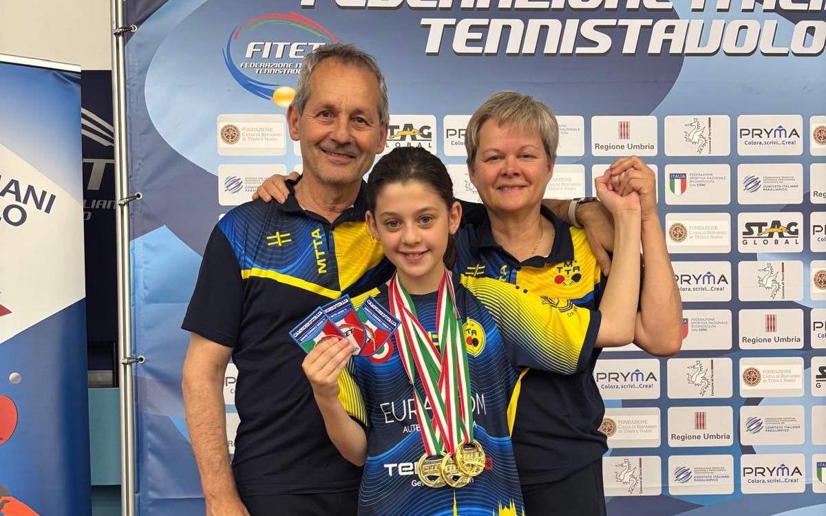 Victoria Tamini trionfa ai Campionati Italiani di Tennistavolo Under 11