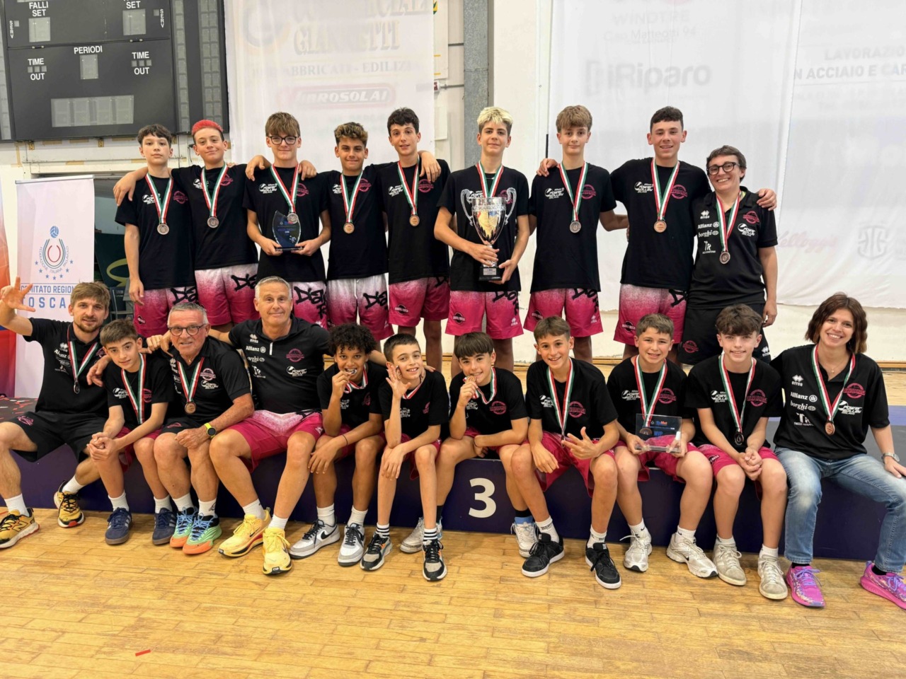 I Diavoletti Rosa conquistano il podio alle finali nazionali Under 13