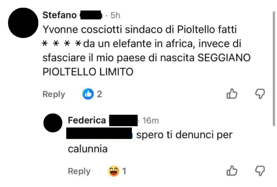 La sindaca Ivonne Cosciotti denuncia insulti sessisti sui social media