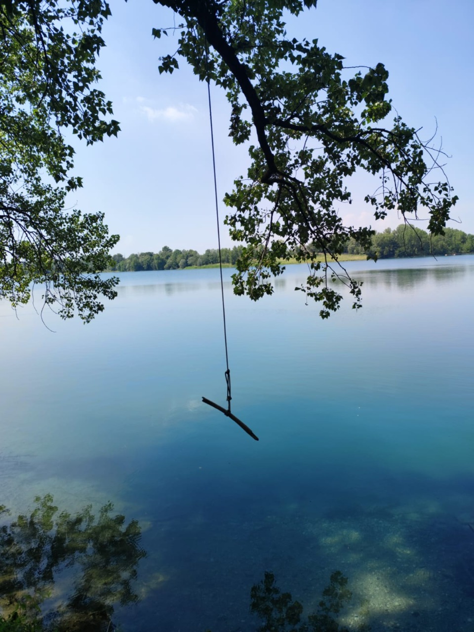 Sequestrata corda per tuffi nel laghetto di Segrate