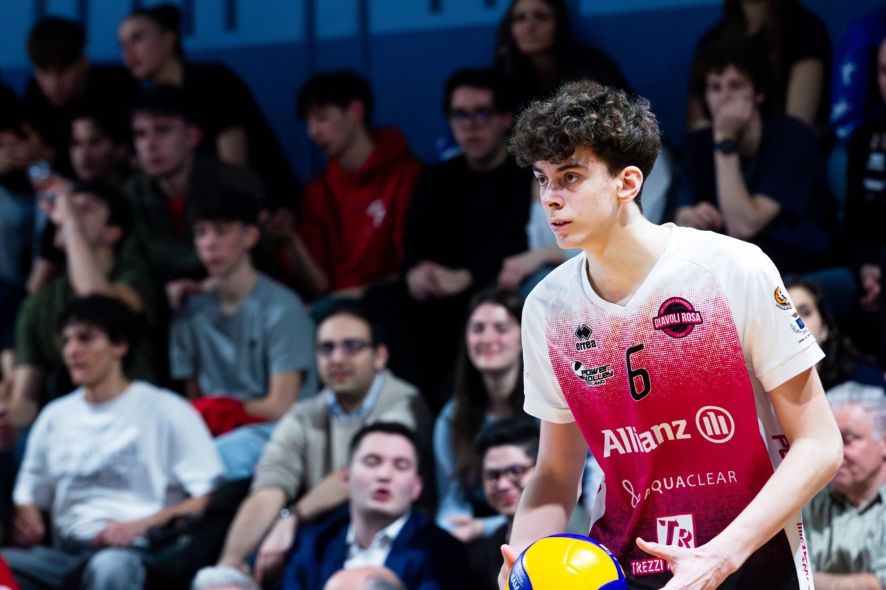 Enrico Angilella, classe 2008, pronto al debutto con i Diavoli Rosa in Serie A3