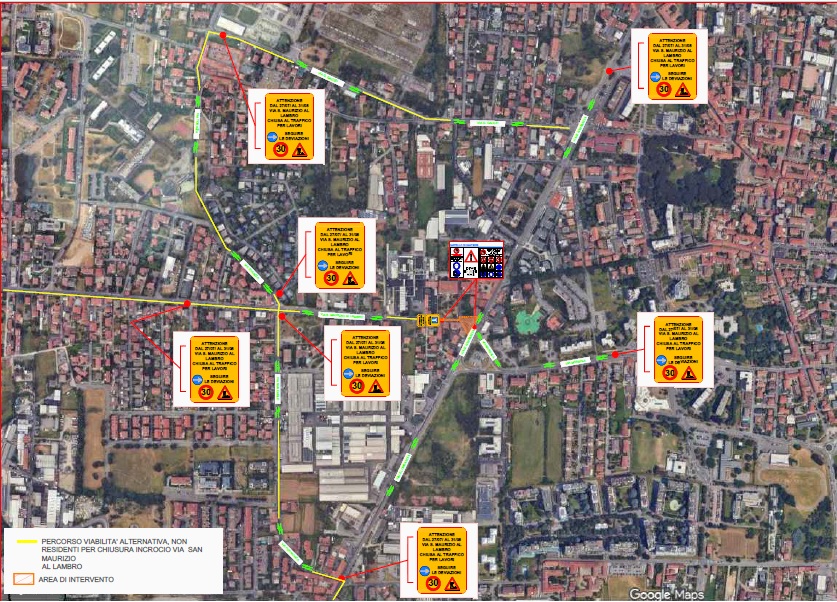 Inizio lavori di riqualificazione in viale Lombardia a Brugherio