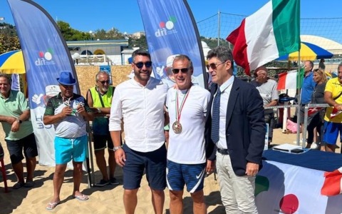 Pietro Temporali ai Campionati italiani di beach bocce