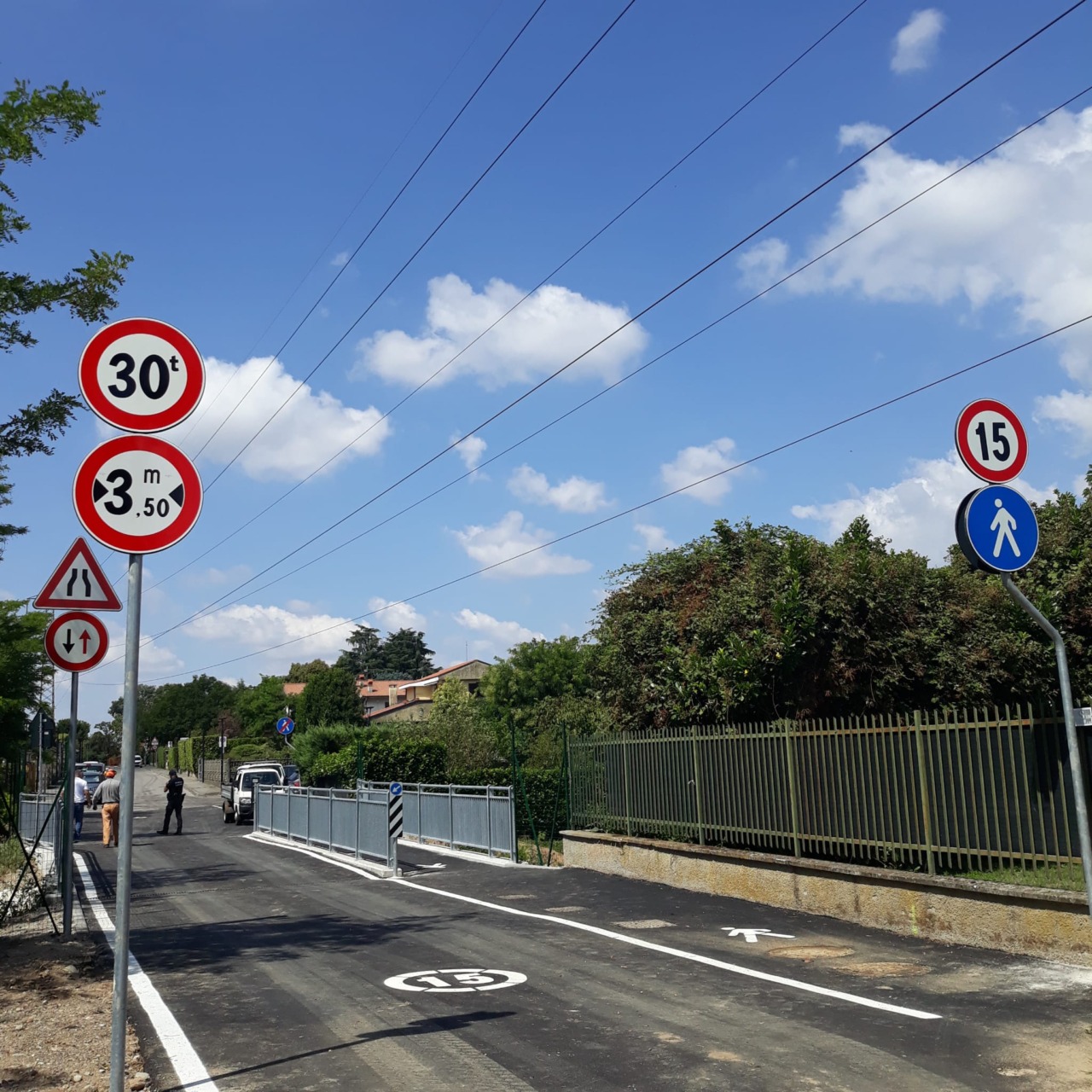 Riapre il ponte di via della Rocca dopo il crollo del 2024