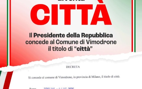 Vimodrone diventa ufficialmente città