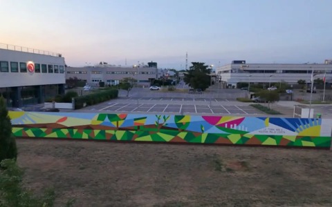 Un murales celebrativo della natura nel parco di Carugate